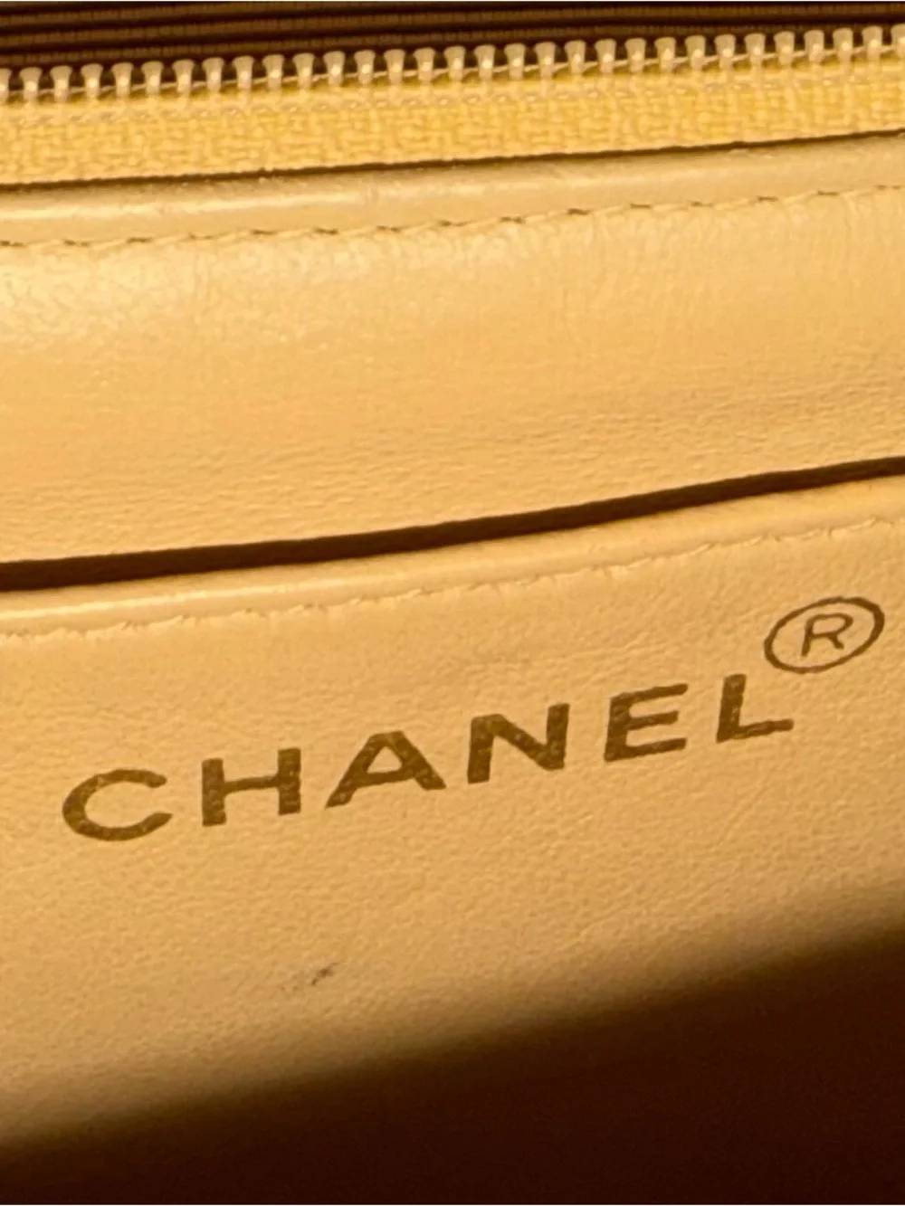 CHANEL Quilted Shoulder Bag in Tan with Gold Hardware